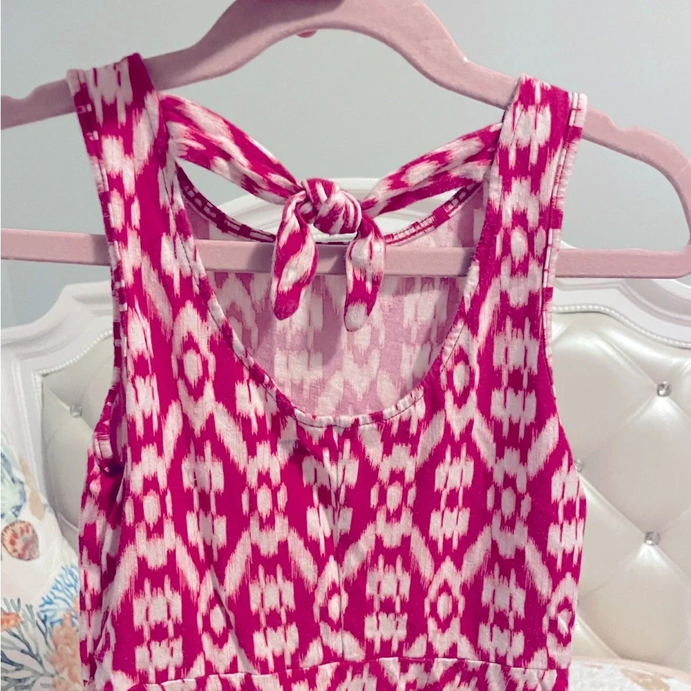 Old Navy Girl’s Fuchsia & White Sundress